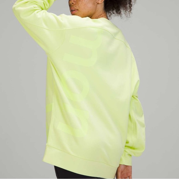 Lululemon Perfectly Oversized Crew in 
Crispin Green size 4 - Picture 3 of 7